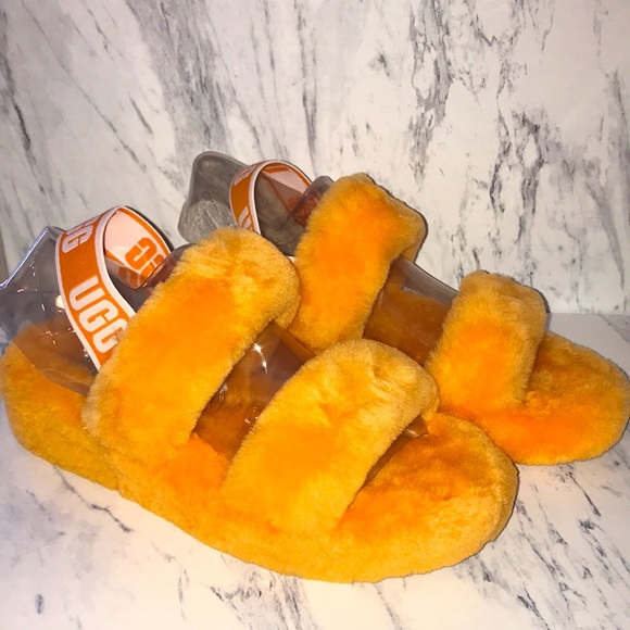 UGG Shoes - NEW Ugg oh yeah fluffy fur slides slippers
